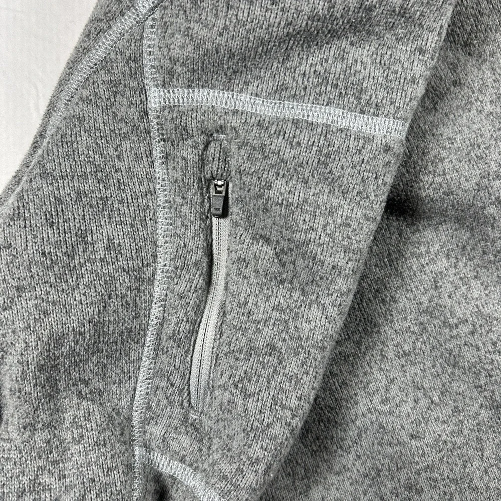 The North Face Pullover Sweater Men's XXL Gray 1/2 Zip Soft Fleece Lined Outdoor
